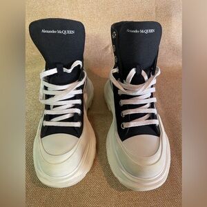 Alexander McQueen Monochrome High-Top Sneakers